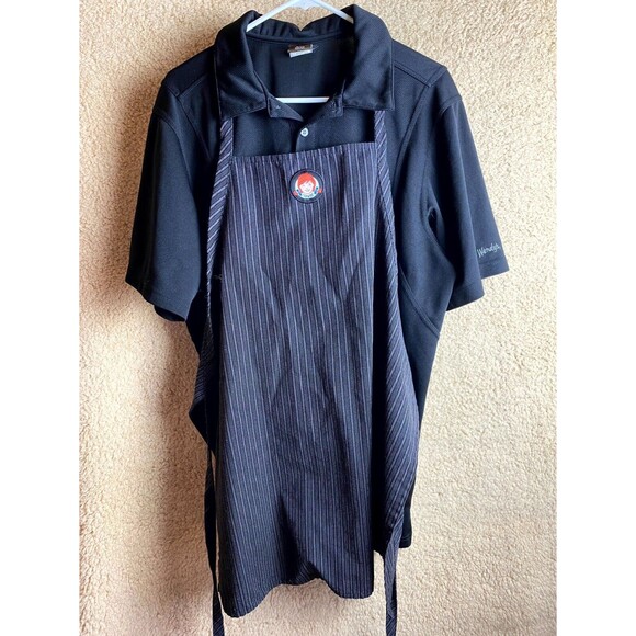 Barco Uniforms Shirts Wendys Work Uniform Mens Sz Large Polo Apron